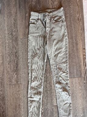 Tan corduroy skinny jeans